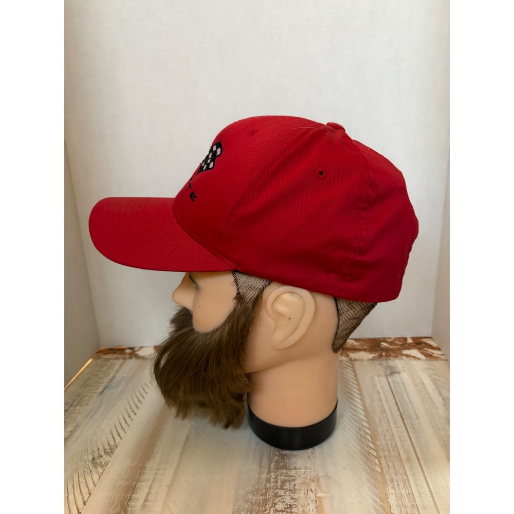 Lot of 2 Corvette C5 Logo Flexfit Hats Black Red Embroidered Baseball Caps Mens - Picture 9 of 10